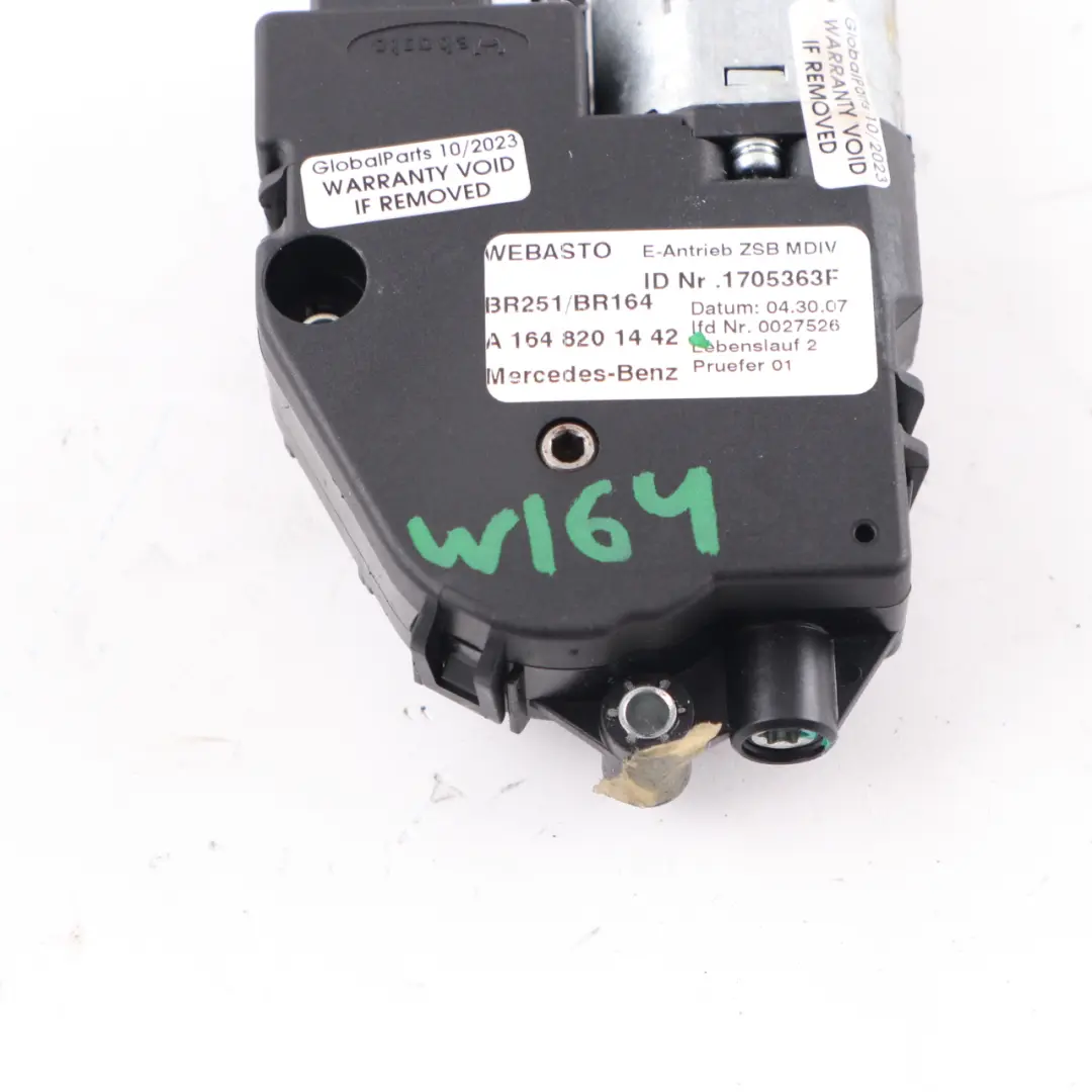 Mercedes W164 Sunroof Control Unit Motor Sun Roof Actuator - SKU A1648201442 - Part number A1648201442