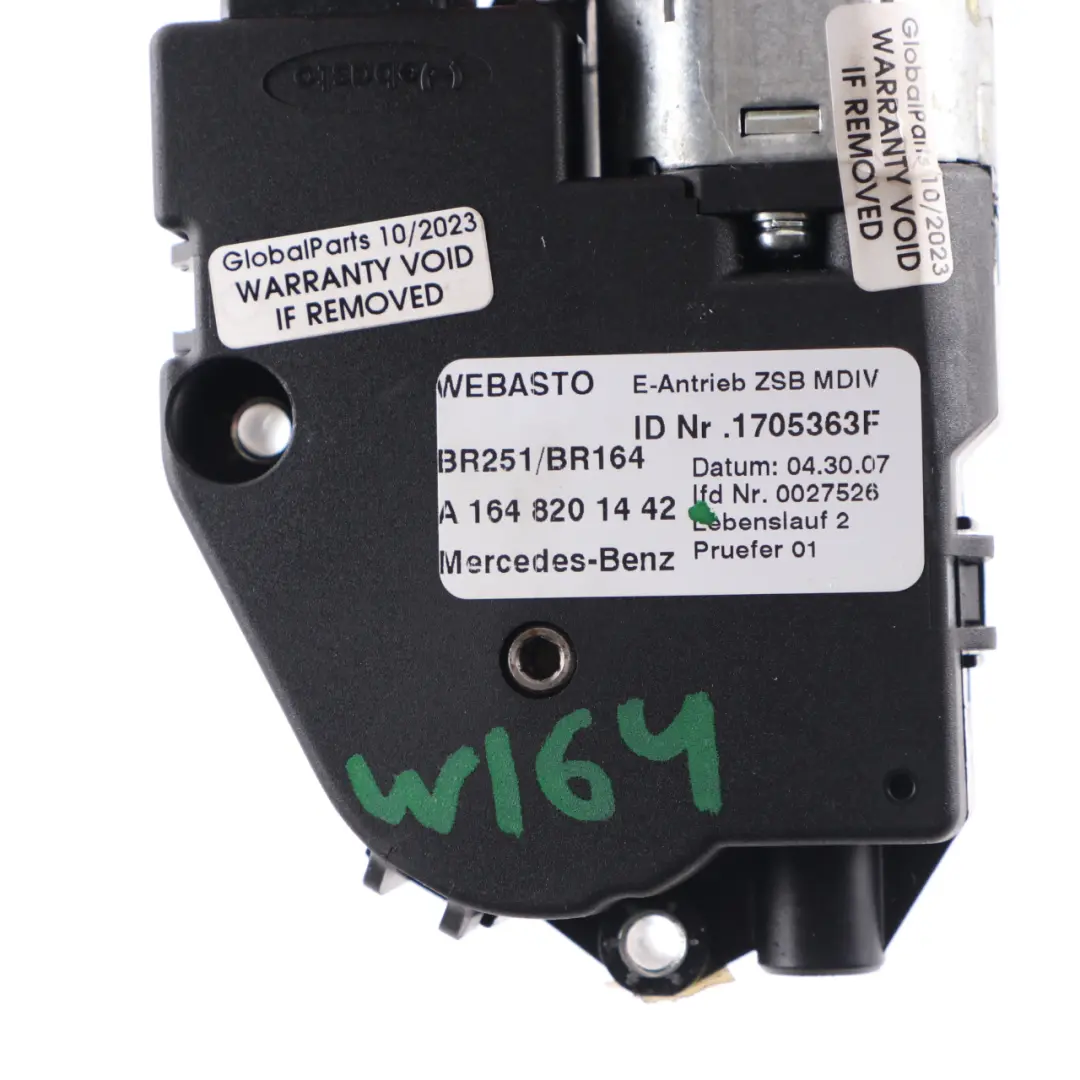 Mercedes W164 Sunroof Control Unit Motor Sun Roof Actuator - SKU A1648201442 - Part number A1648201442