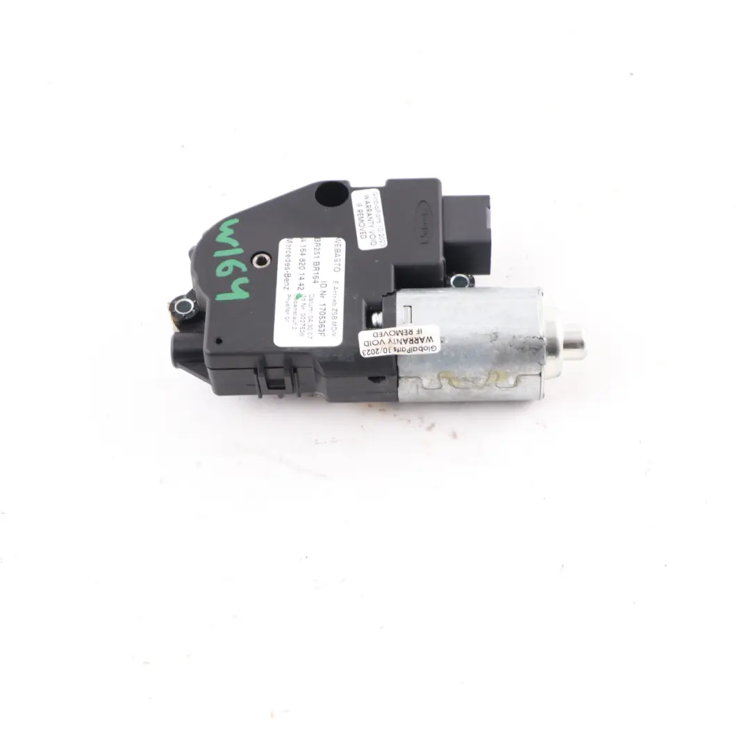 Mercedes W164 Unité contrôle toit ouvrant Moteur ouvrant Actionneur - SKU A1648201442 - Numéro de pièce A1648201442