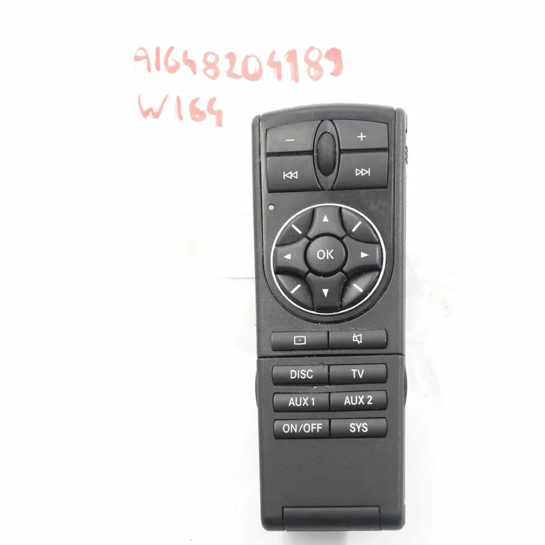 Remote Control DVD Media Entertainment Display to Mercedes ML W164 with Part number A1648204189 Mercedes ML W164 Remote Control DVD Media Entertainment Display - SKU A1648204189 - Part number A1648204189