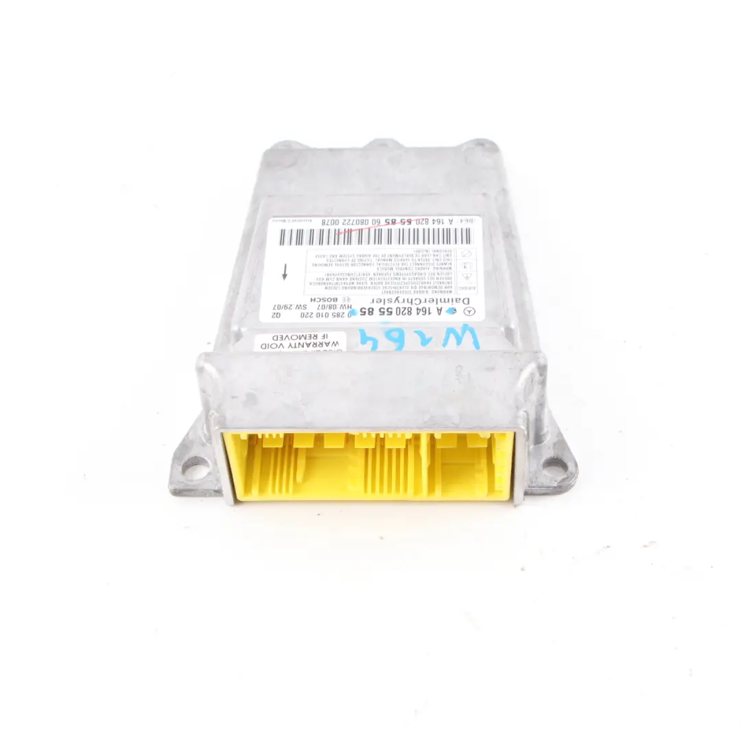 Modulo Aria Unità Di Controllo Sensore SRS ECU Bosch per Mercedes W164 con numero di parte A1648205585 Mercedes W164 Modulo Aria Unità Di Controllo Sensore SRS ECU Bosch - SKU A1648205585 - Numero di parte A1648205585