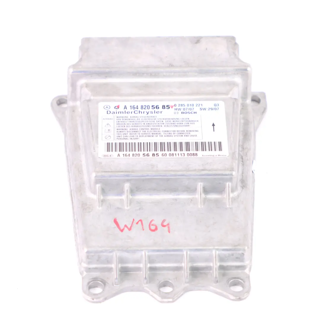 Modulo aria Mercedes ML W164 W251 SRS Unità di controllo ECU per con numero di parte A1648205685 Modulo aria Mercedes ML W164 W251 SRS Unità di controllo ECU - SKU A1648205685 - Numero di parte A1648205685