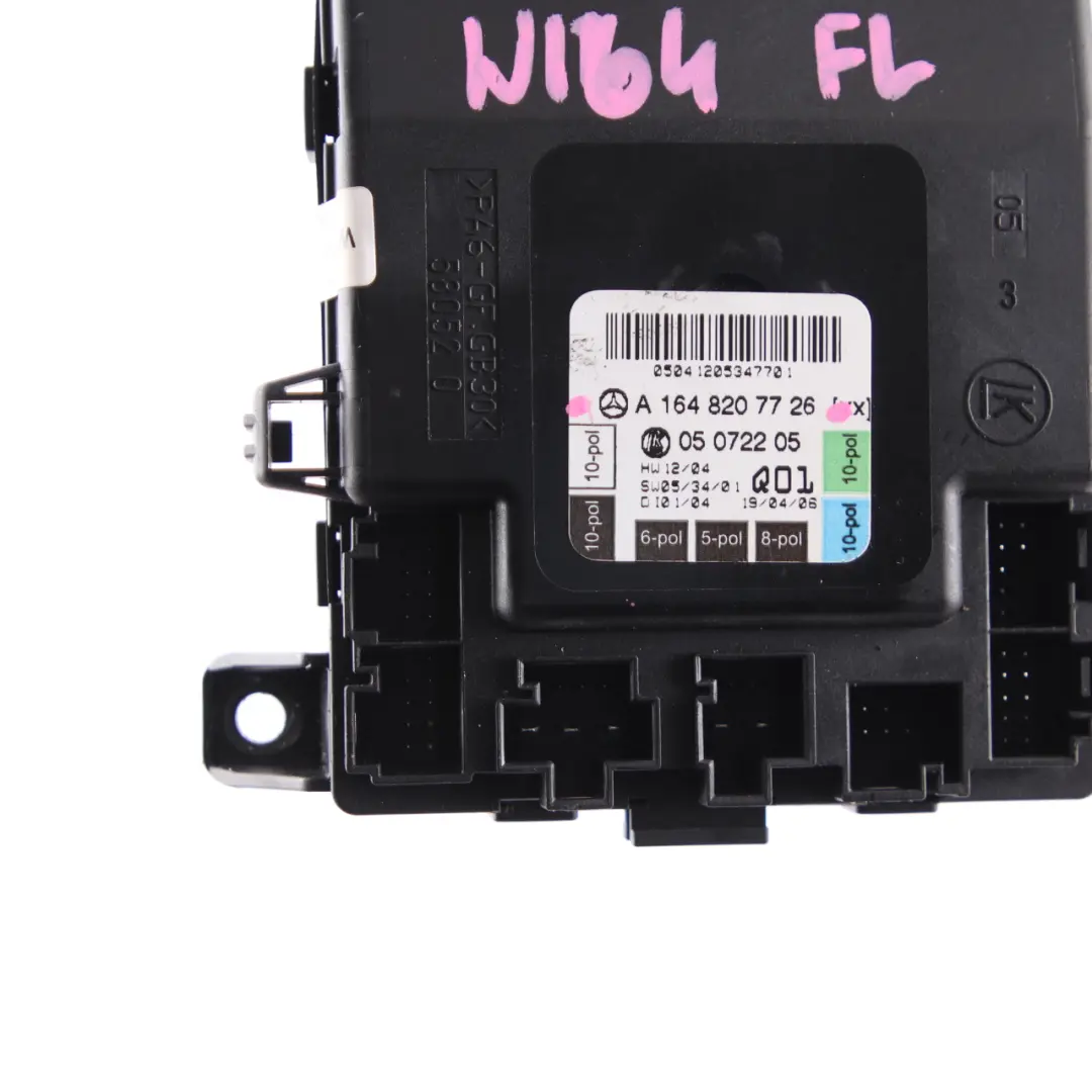  Door Module Mercedes ML W164 Front Left N/S Control Unit Module - SKU A1648207726 - Part number A1648207726