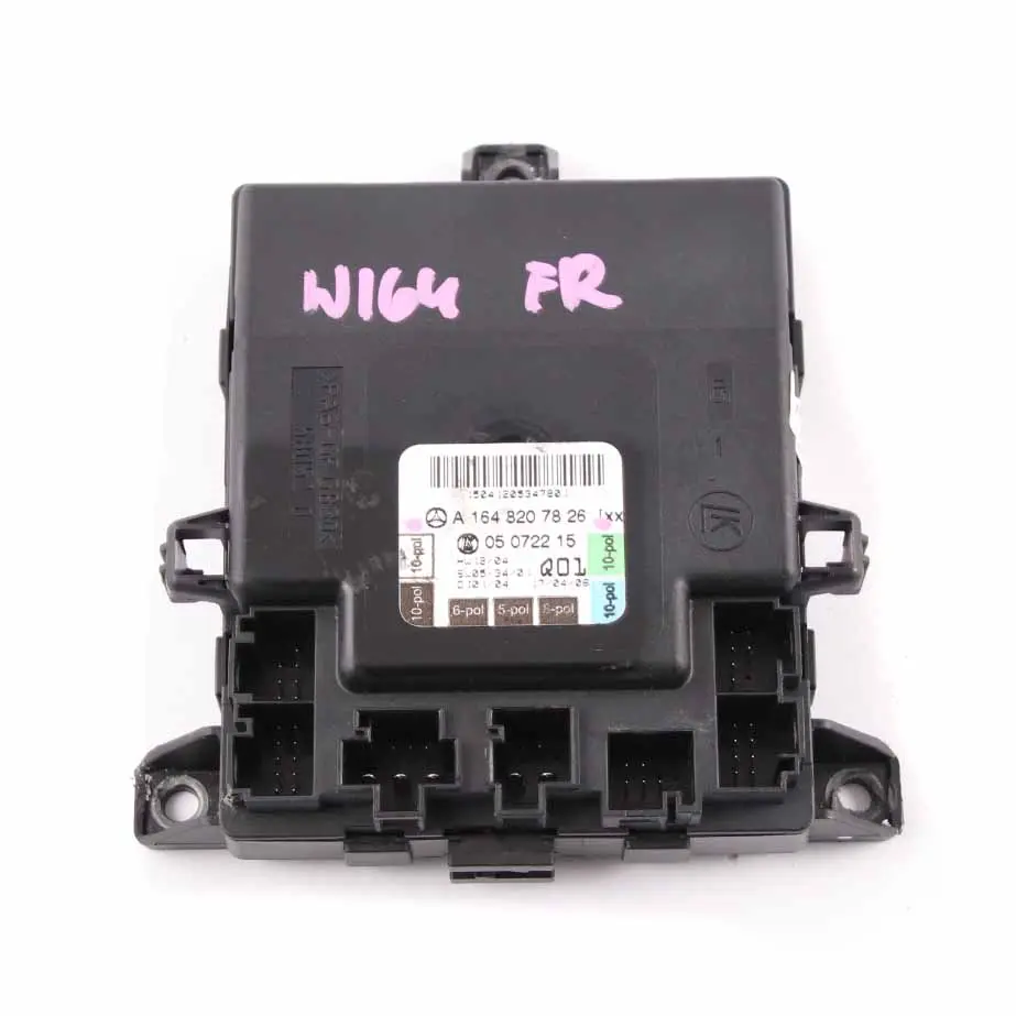 Módulo Puerta Delantera Derecha Módulo Unidad Control para Mercedes W164 con número de pieza A1648207826 Mercedes W164 Módulo Puerta Delantera Derecha Módulo Unidad Control - SKU A1648207826 - Número de pieza A1648207826