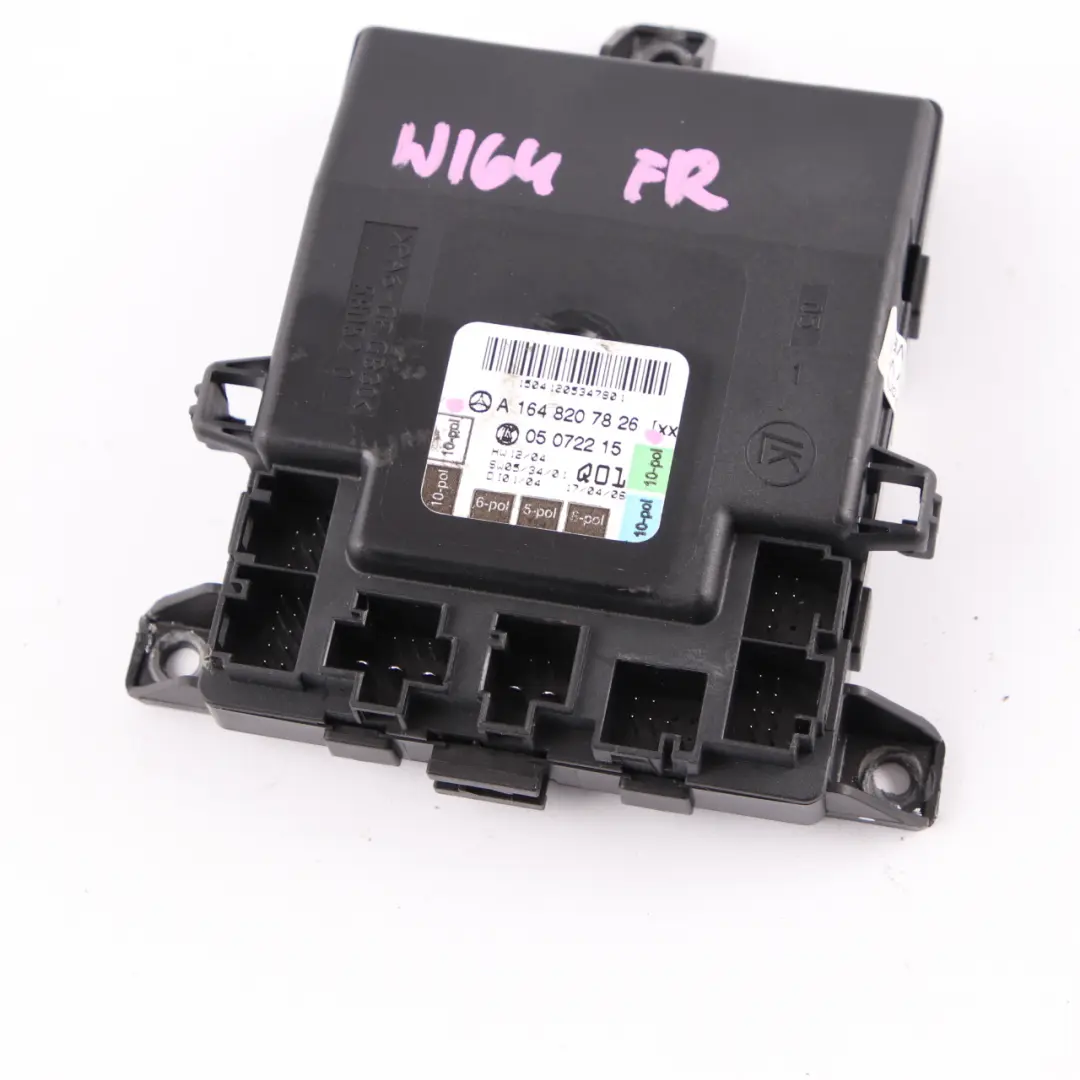 Mercedes W164 Módulo Puerta Delantera Derecha Módulo Unidad Control - SKU A1648207826 - Número de pieza A1648207826