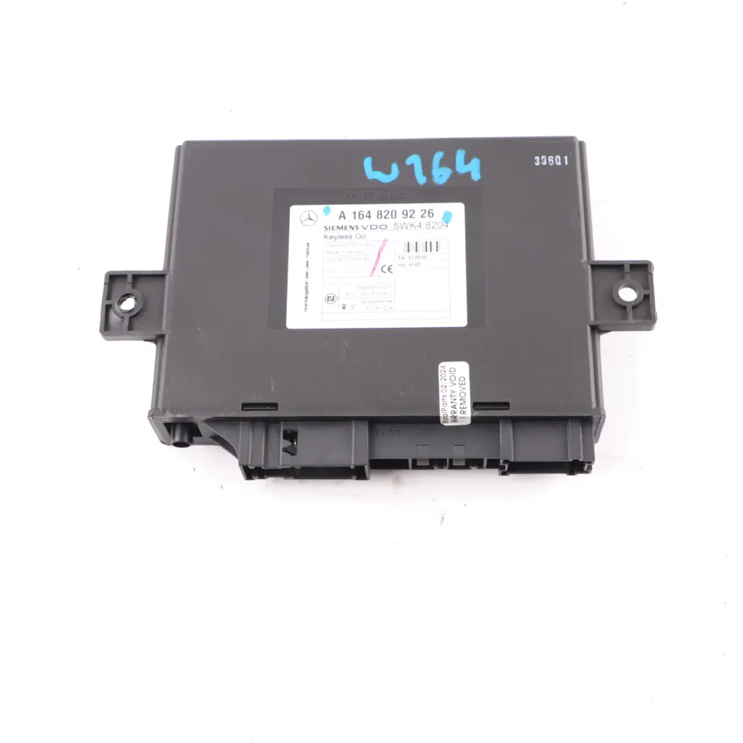 Modulo Keyless Go Centralina Controllo Serratura per Mercedes ML W164 con numero di parte A1648209226 Mercedes ML W164 Modulo Keyless Go Centralina Controllo Serratura - SKU A1648209226 - Numero di parte A1648209226