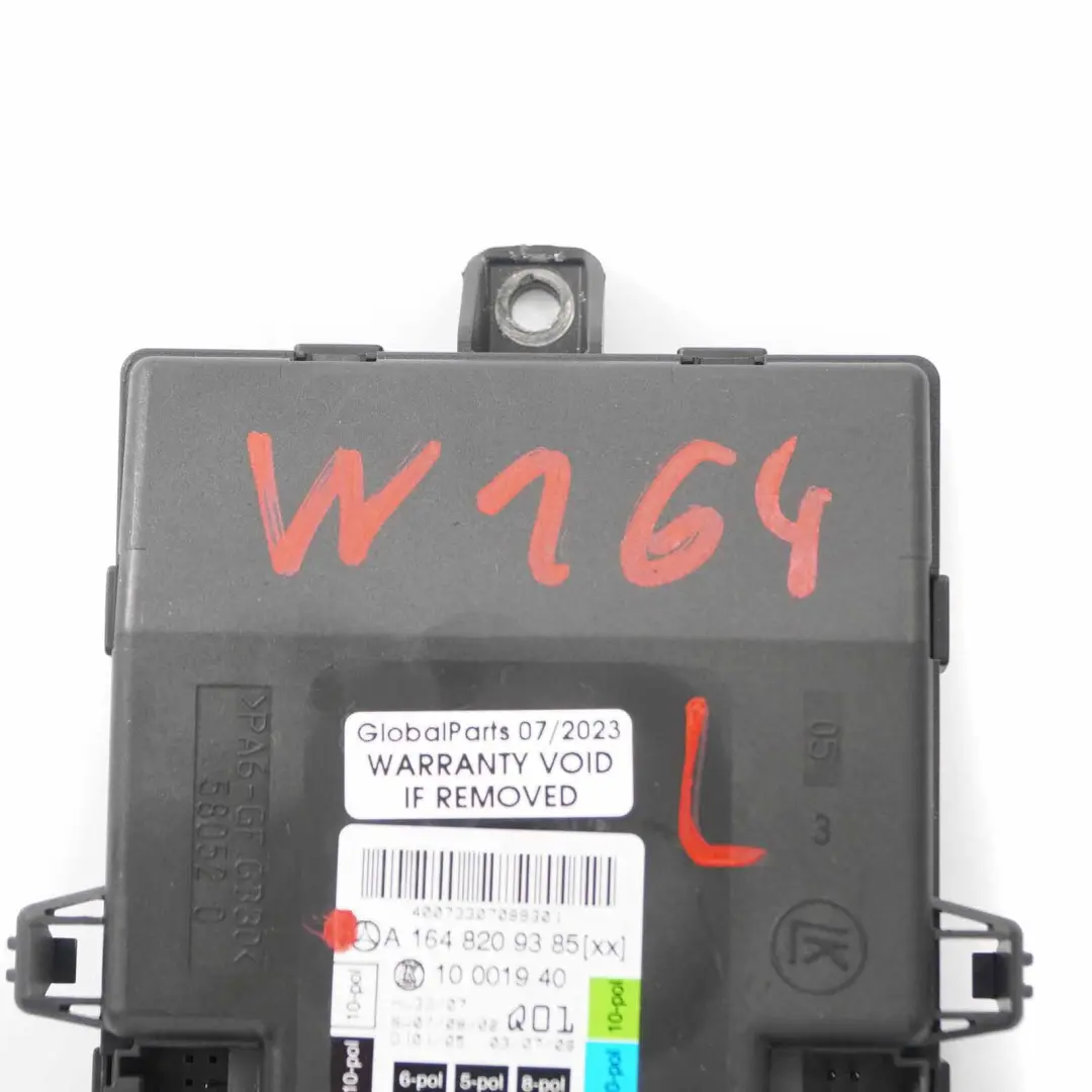 Mercedes ML W164 Tür Modul Vorne Links Steuergerät Modul - SKU A1648209385 - Teilenummer A1648209385
