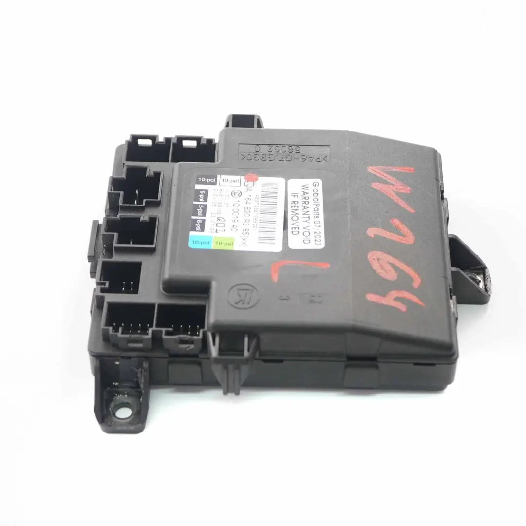 Door Module Front Left N/S Control Unit Module to Mercedes ML W164 with Part number A1648209385 Mercedes ML W164 Door Module Front Left N/S Control Unit Module - SKU A1648209385 - Part number A1648209385