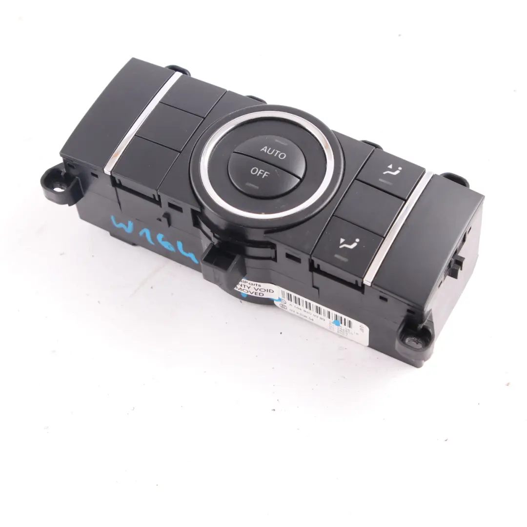 Climate Heater Control Unit Switch Panel Rear to Mercedes ML W164 AC with Part number A1648209389 Mercedes ML W164 AC Climate Heater Control Unit Switch Panel Rear - SKU A1648209389 - Part number A1648209389