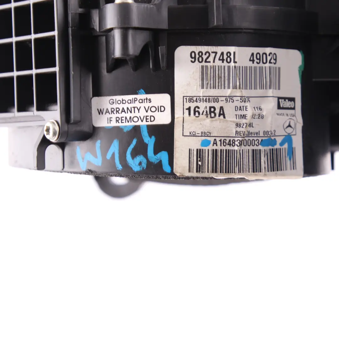 Mercedes ML W164 Heater Blower A/C Fan Case Intake Air Housing - SKU A1648300003-1 - Part number A1648300003