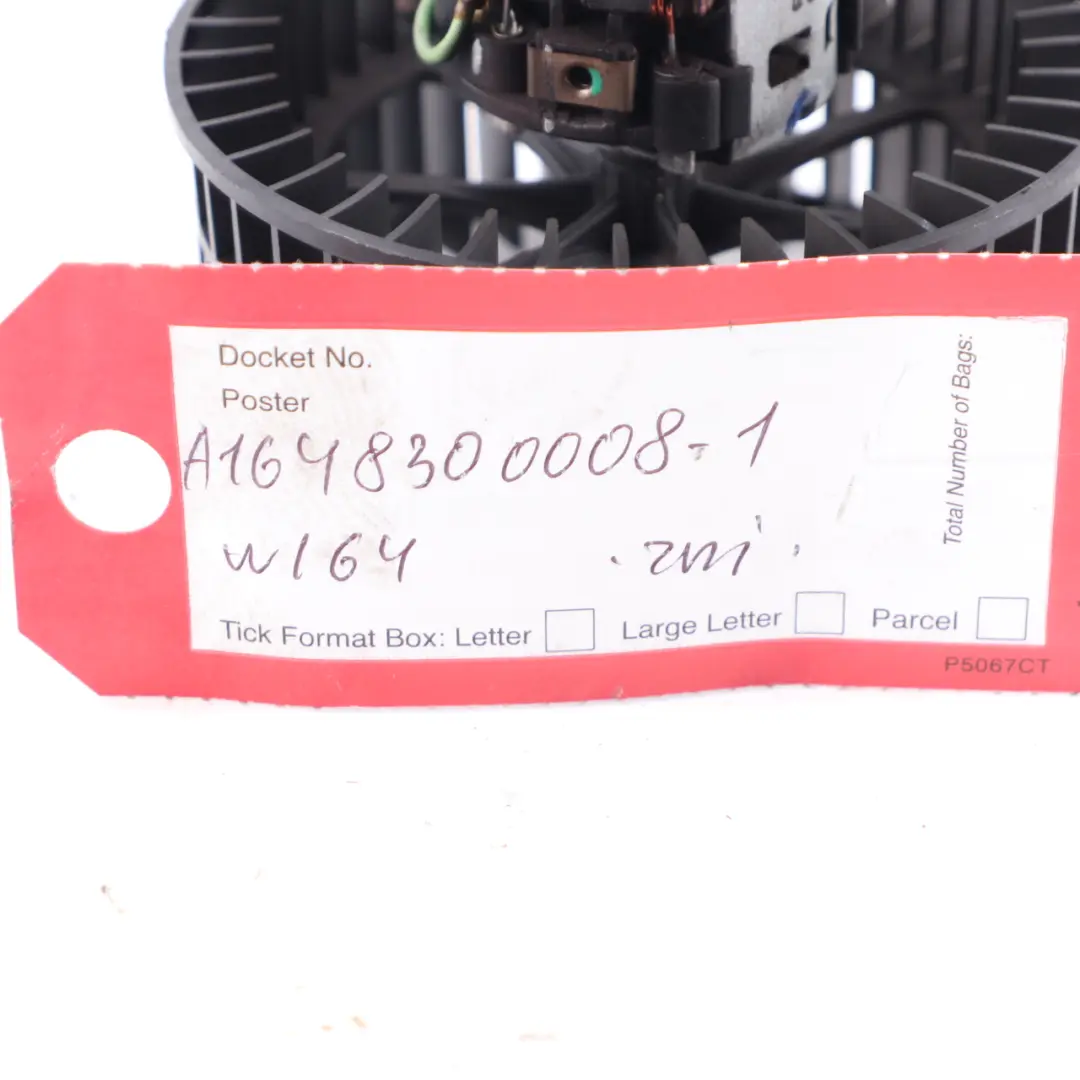 Mercedes ML W164 Heater Blower Motor Fan - SKU A1648300008-1 - Part number A1648300008
