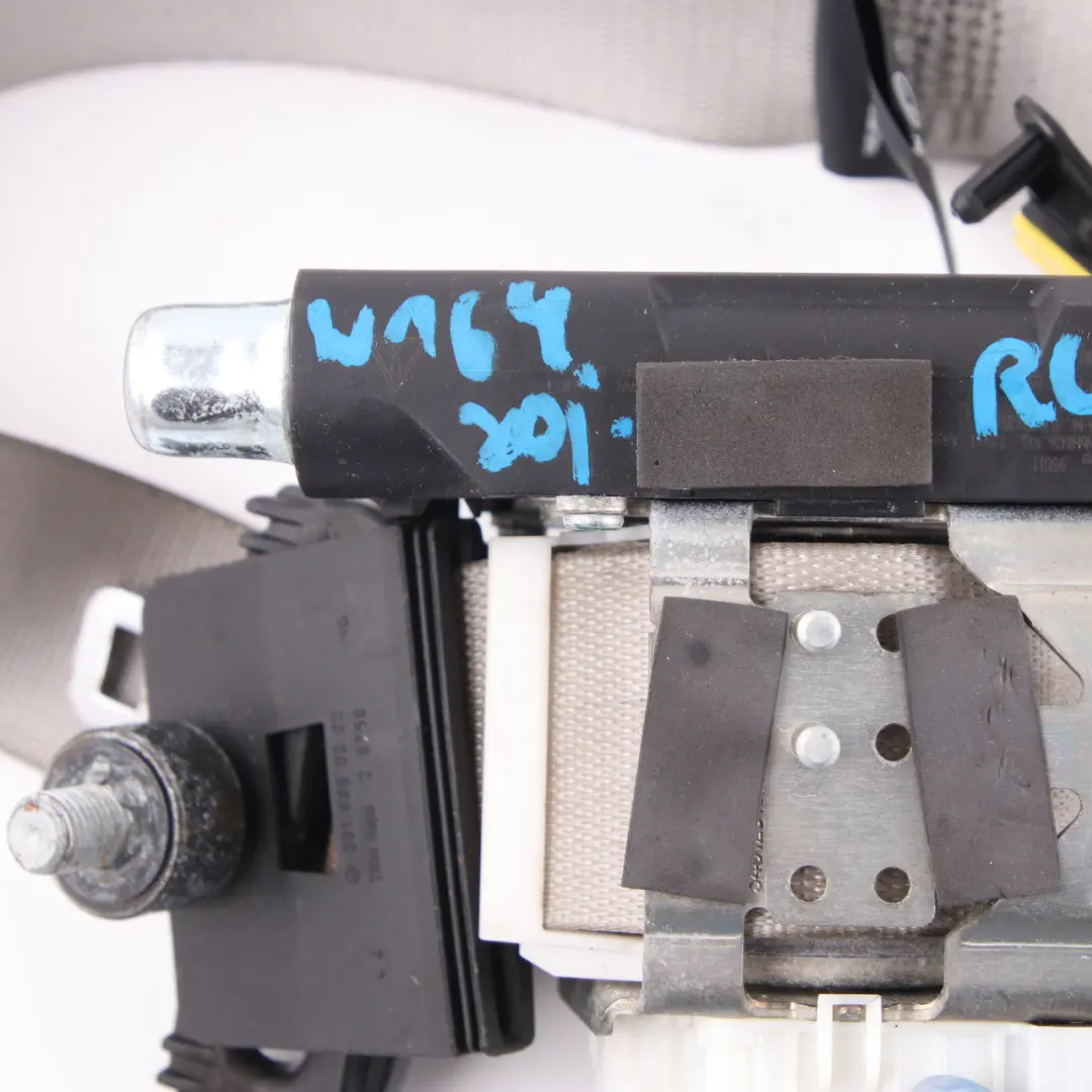 Mercedes ML W164 Seat Belt Rear Left N/S Safety Belt Grey - SKU A1648600385 - Part number A1648600385