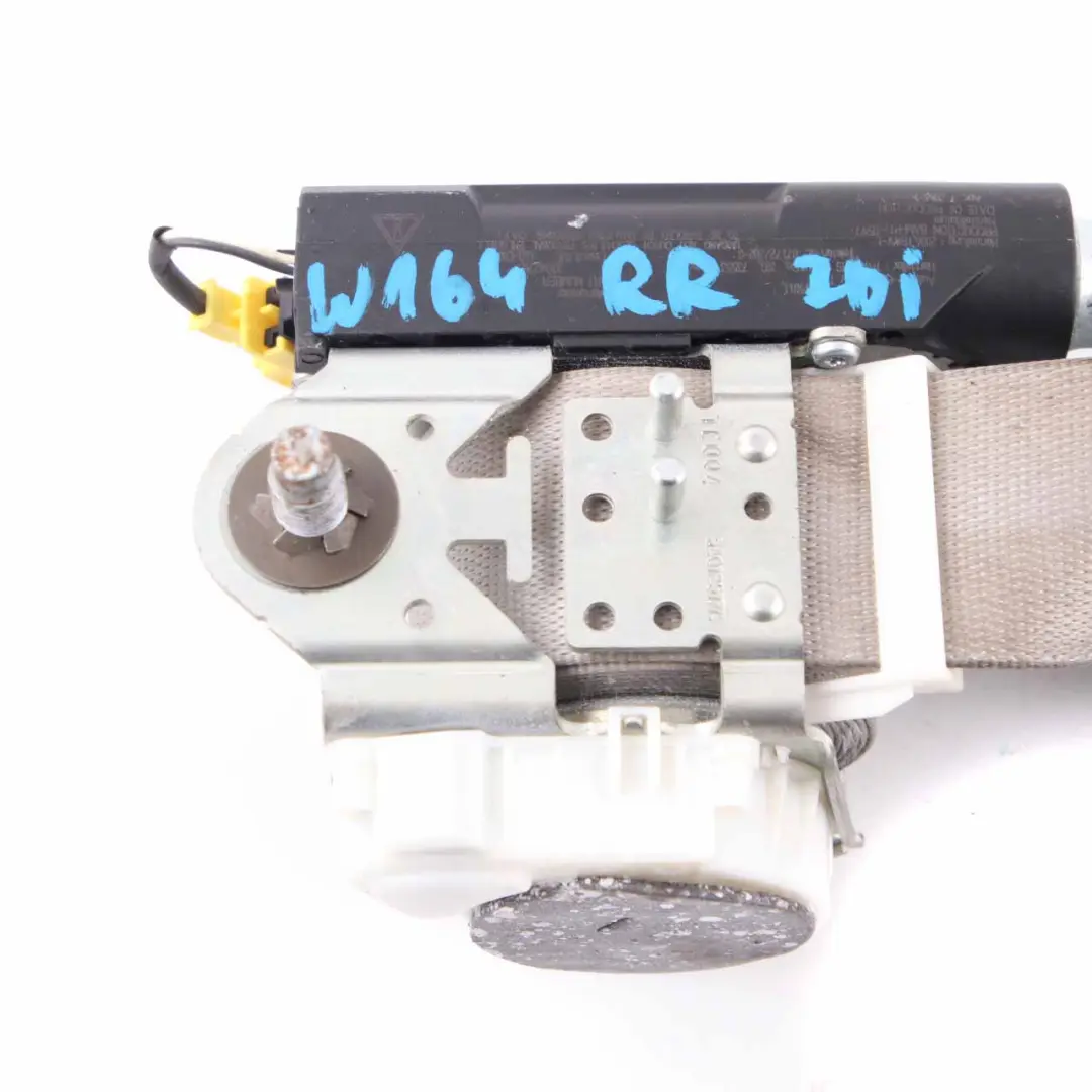 Belt Rear Right O/S Safety Belt Grey to Mercedes ML W164 Seat with Part number A1648600485 Mercedes ML W164 Seat Belt Rear Right O/S Safety Belt Grey - SKU A1648600485 - Part number A1648600485