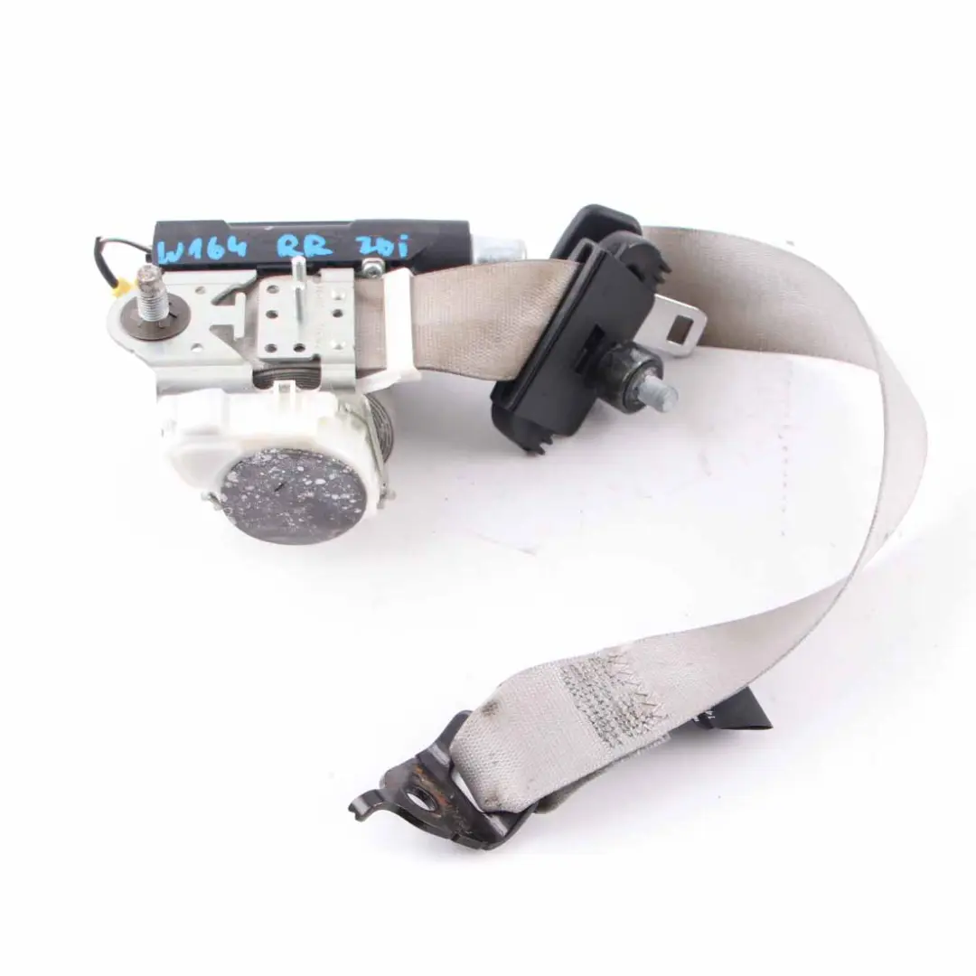 Mercedes ML W164 Seat Belt Rear Right O/S Safety Belt Grey - SKU A1648600485 - Part number A1648600485