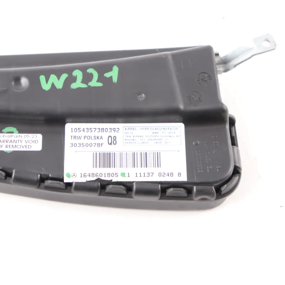 W216 Poduszka Fotela Przód Prawa SRS do Mercedes W221 o numerze A1648601805 Mercedes W221 W216 Poduszka Fotela Przód Prawa SRS - SKU A1648601805 - Numer Części A1648601805