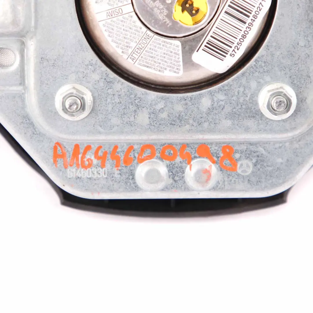 Mercedes W245 Steering Wheel Air Module Bag Driver's Side Black - SKU A1648601902-2 - Part number A1648601902
