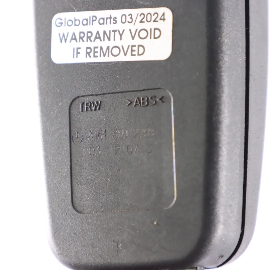 Belt Buckle Rear Right O/S to Mercedes X164 Seat with Part number A1648602269 Mercedes X164 Seat Belt Buckle Rear Right O/S - SKU A1648602269 - Part number A1648602269