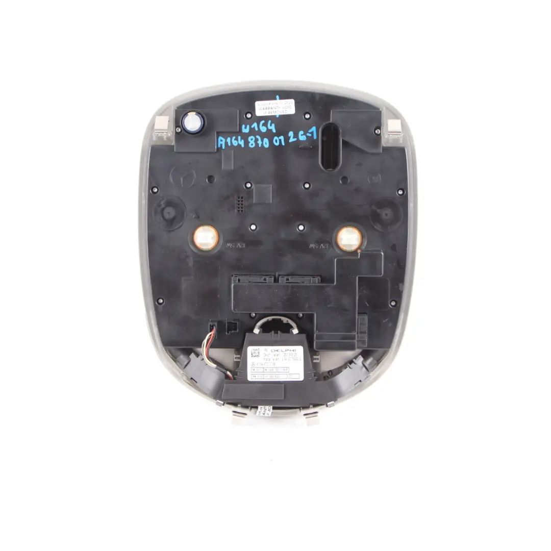 Interior Roof Light Lamp Control Unit Switch Grey A1648700758 to Mercedes ML W164 with Part number A1648700126 Mercedes ML W164 Interior Roof Light Lamp Control Unit Switch Grey A1648700758 - SKU A1648700126-1 - Part number A1648700126