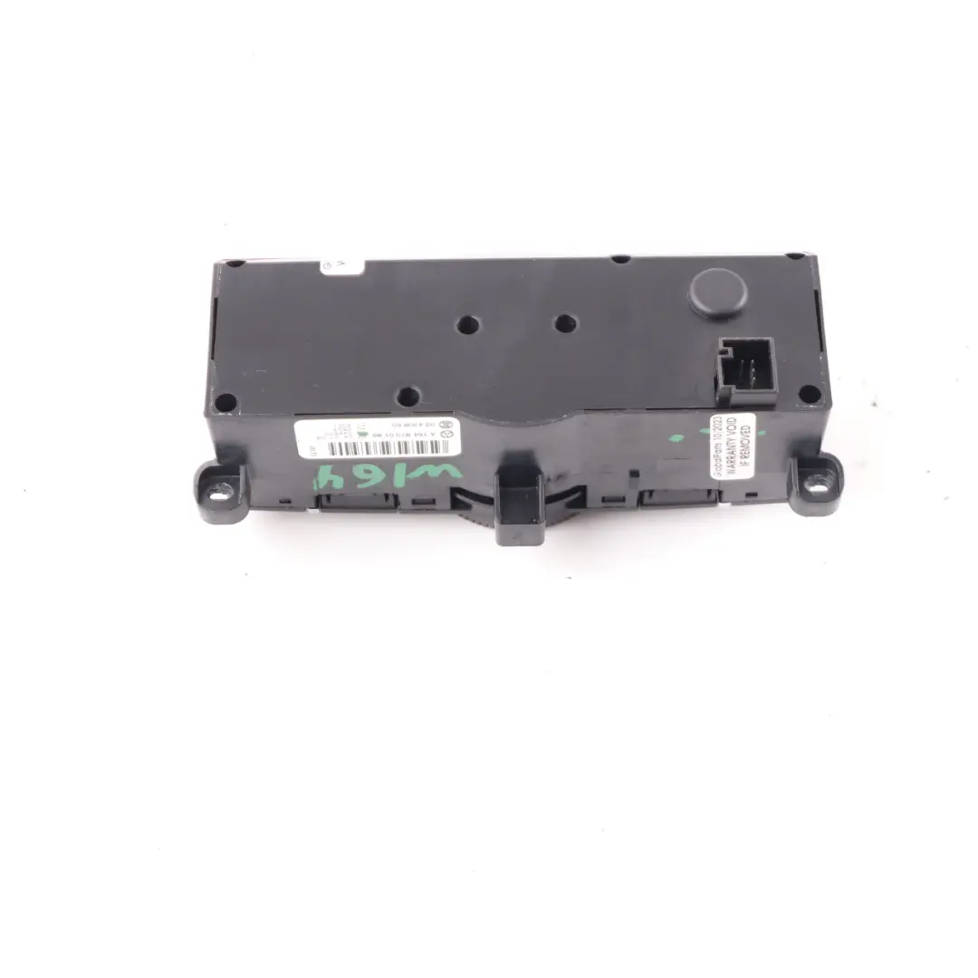 Mercedes W164 Automatic Air Conditioning Unit Control Panel Rear - SKU A1648700189 - Part number A1648700189