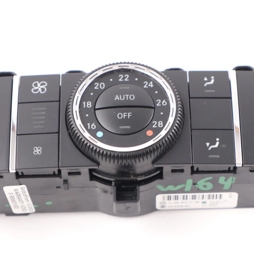 Mercedes W164 Automatic Air Conditioning Unit Control Panel Rear - SKU A1648700189 - Part number A1648700189
