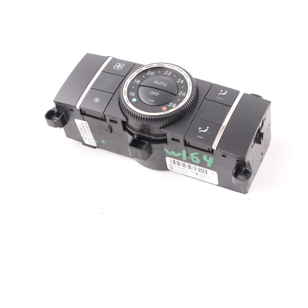 Panel Control Aire Acondicionado Automático Trasero para Mercedes W164 con número de pieza A1648700189 Mercedes W164 Panel Control Aire Acondicionado Automático Trasero - SKU A1648700189 - Número de pieza A1648700189