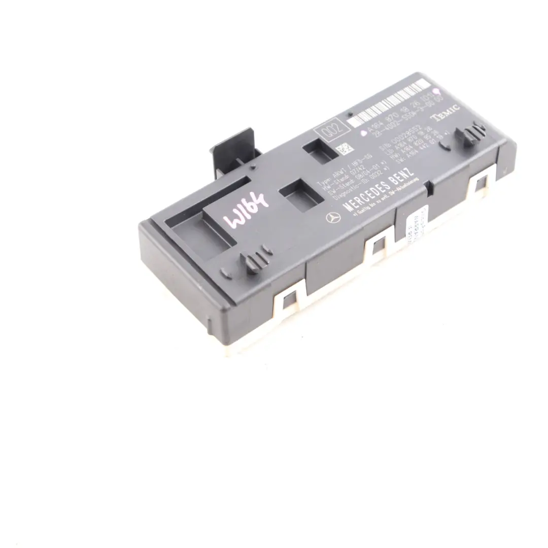 Lift Boot Lid Control Unit Module to Mercedes ML W164 Tailgate with Part number A1648701826 Mercedes ML W164 Tailgate Lift Boot Lid Control Unit Module - SKU A1648701826 - Part number A1648701826