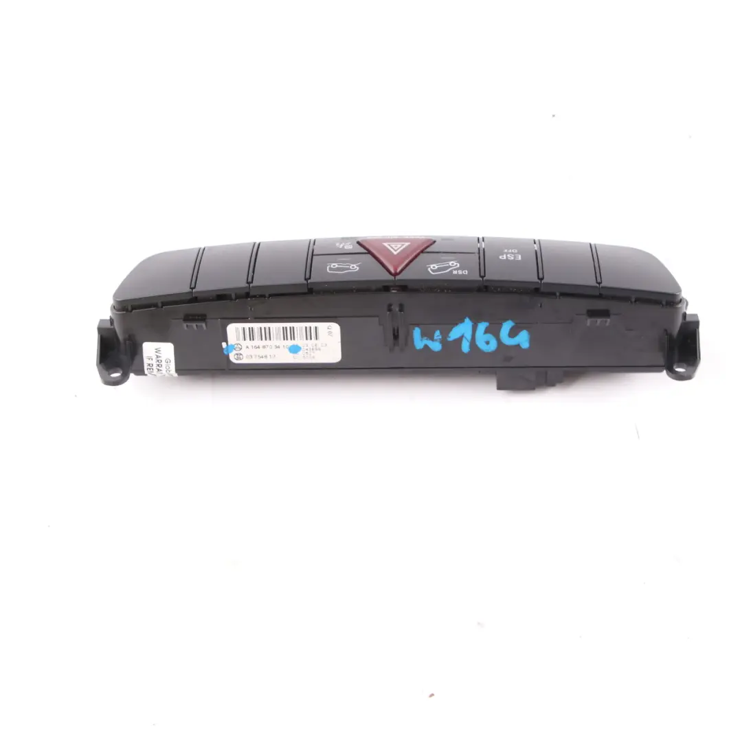 Centre Console ESP Hazard Switch Panel to Mercedes ML W164 with Part number A1648703410 Mercedes ML W164 Centre Console ESP Hazard Switch Panel - SKU A1648703410 - Part number A1648703410