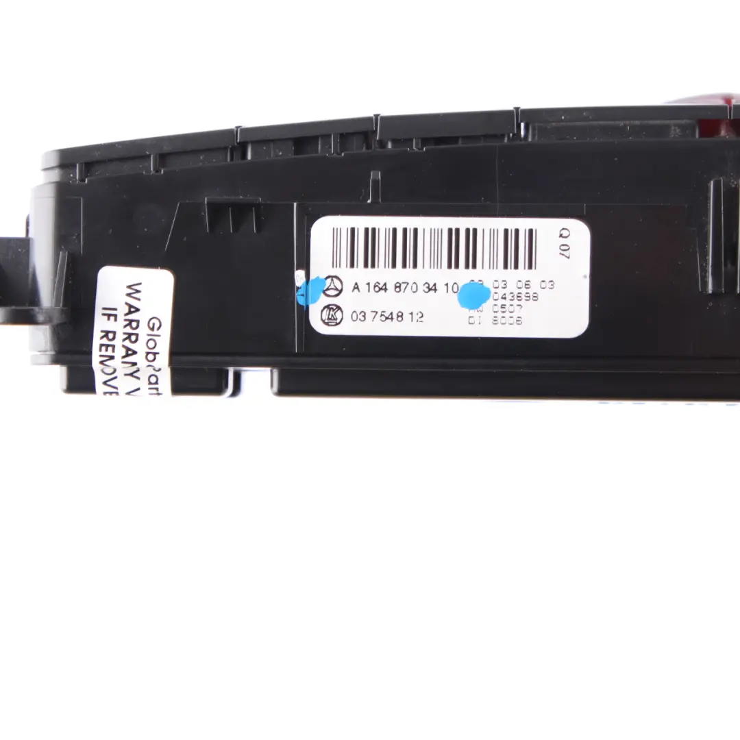 Centre Console ESP Hazard Switch Panel to Mercedes ML W164 with Part number A1648703410 Mercedes ML W164 Centre Console ESP Hazard Switch Panel - SKU A1648703410 - Part number A1648703410