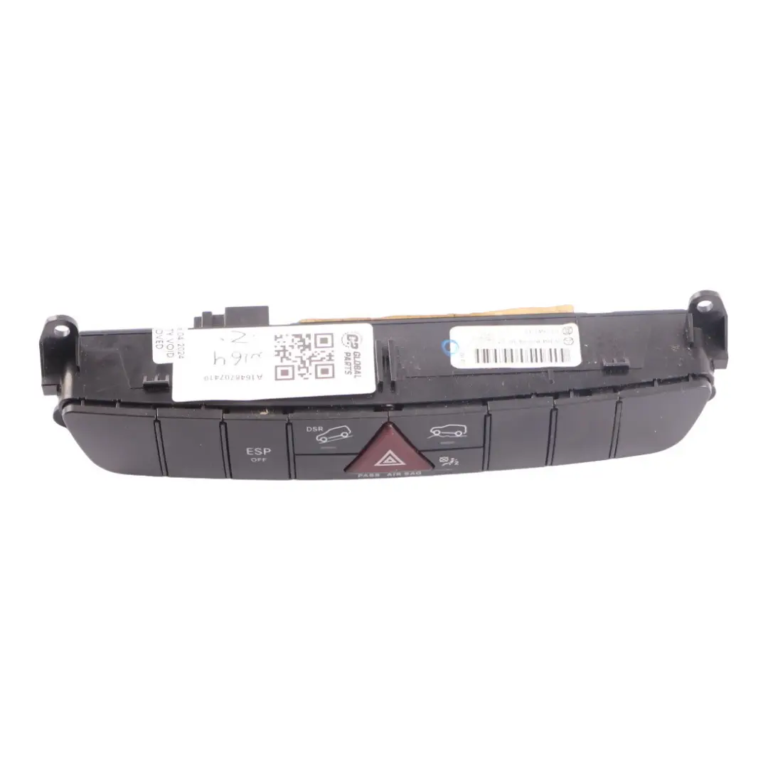 Botón Advertencia Interruptores Consola para Mercedes W164 con número de pieza A1648707410 Mercedes W164 Botón Advertencia Interruptores Consola - SKU A1648707410 - Número de pieza A1648707410