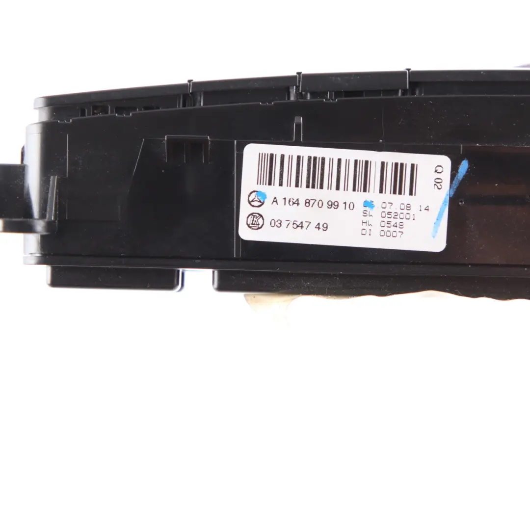 Pannello Interruttori Riscaldato ESP PDC Control per Mercedes ML W164 con numero di parte A1648709910 Mercedes ML W164 Pannello Interruttori Riscaldato ESP PDC Control - SKU A1648709910 - Numero di parte A1648709910