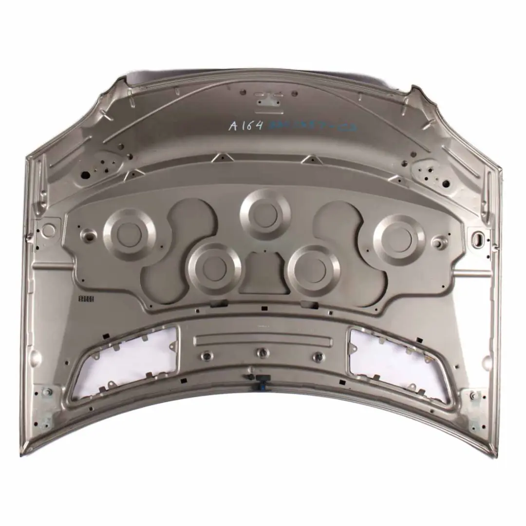 Hood Bonnet Trim Panel Cubanite Silver Metallic - 723 to Mercedes ML W164 with Part number A1648800557 Mercedes ML W164 Hood Bonnet Trim Panel Cubanite Silver Metallic - 723 - SKU A1648800557-CS - Part number A1648800557