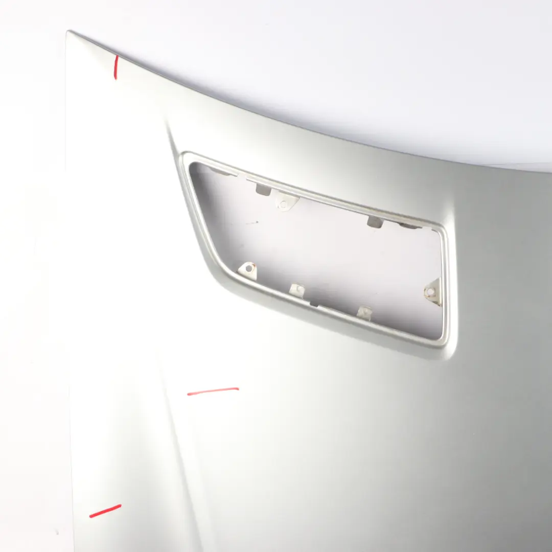 Hood Bonnet Trim Panel Iridium Silver Metallic - 775 to Mercedes ML W164 with Part number A1648800557 Mercedes ML W164 Hood Bonnet Trim Panel Iridium Silver Metallic - 775 - SKU A1648800557-IRS - Part number A1648800557