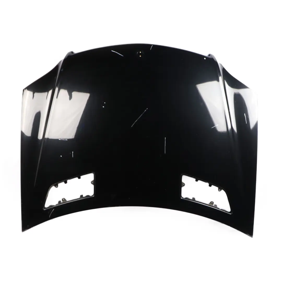 Hood Bonnet Trim Panel Obsidian Black Metallic - 197 to Mercedes ML W164 with Part number A1648800557 Mercedes ML W164 Hood Bonnet Trim Panel Obsidian Black Metallic - 197 - SKU A1648800557-OB - Part number A1648800557