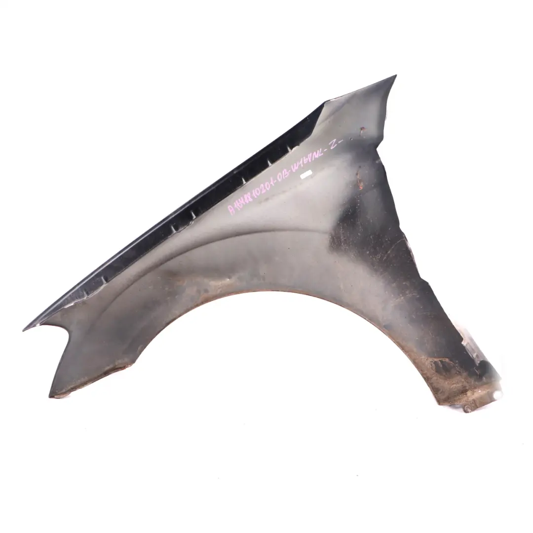 Side Panel Front Right O/S Wing Fender Obsidian Black - 197 to Mercedes ML W164 with Part number A1648810201 Mercedes ML W164 Side Panel Front Right O/S Wing Fender Obsidian Black - 197 - SKU A1648810201-OB - Part number A1648810201