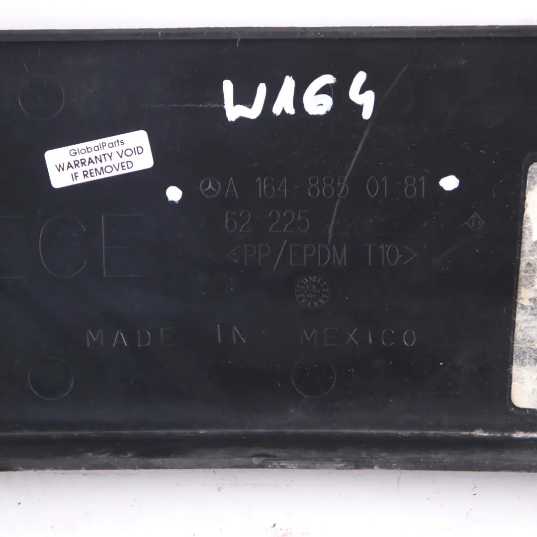 Front Bumper License Number Plate Holder Mounting to Mercedes ML W164 with Part number A1648850181 Mercedes ML W164 Front Bumper License Number Plate Holder Mounting - SKU A1648850181 - Part number A1648850181