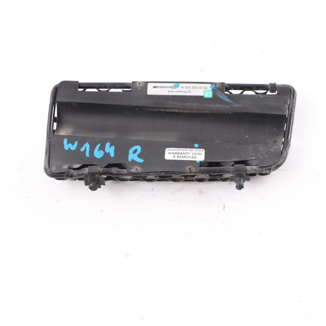 Front Bumper Lower Grille Right O/S AMG Styling Trim to Mercedes W164 with Part number A1648850153 Mercedes W164 Front Bumper Lower Grille Right O/S AMG Styling Trim - SKU A1648850253 - Part number A1648850153