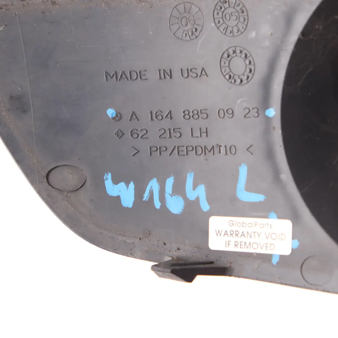 Mercedes W164 Parachoques Delantero Antiniebla Cubierta Izquierda - SKU A1648850923 - Número de pieza A1648850923