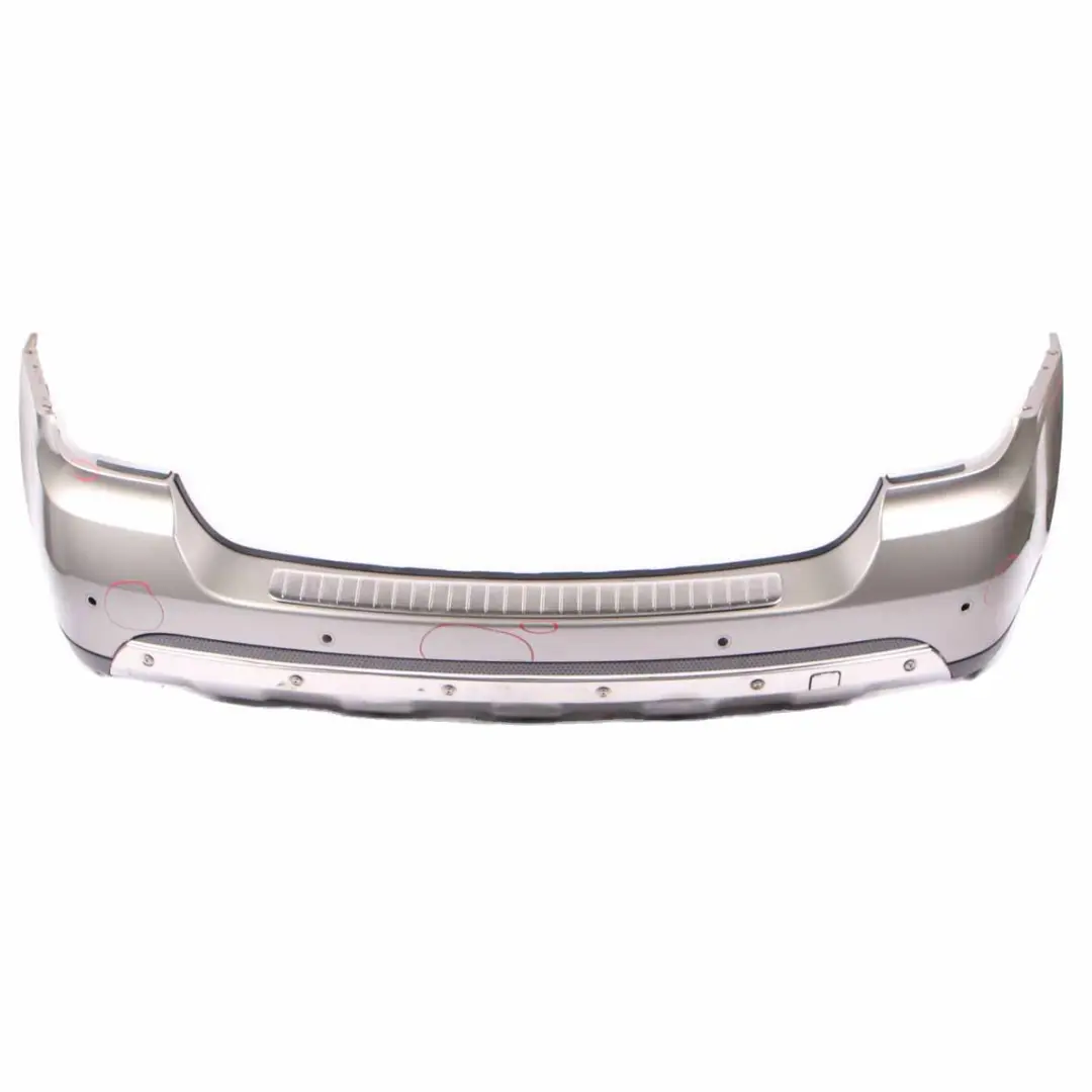 Bumper PDC Trim Panel Iridium Cubanite Silver - 723 to Mercedes ML W164 Rear with Part number A1648854225 Mercedes ML W164 Rear Bumper PDC Trim Panel Iridium Cubanite Silver - 723 - SKU A1648854225-CS - Part number A1648854225