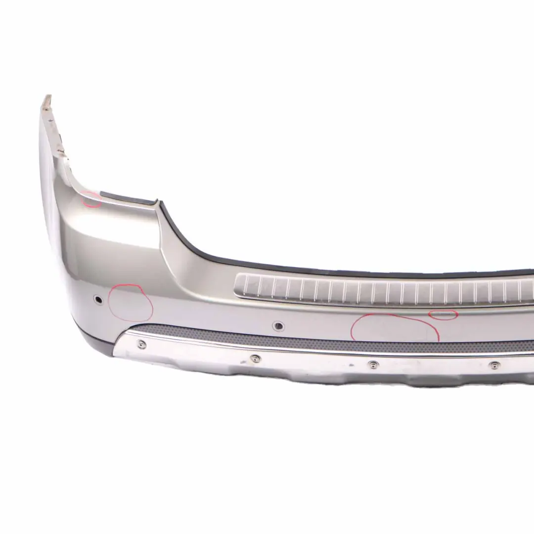 Bumper PDC Trim Panel Iridium Cubanite Silver - 723 to Mercedes ML W164 Rear with Part number A1648854225 Mercedes ML W164 Rear Bumper PDC Trim Panel Iridium Cubanite Silver - 723 - SKU A1648854225-CS - Part number A1648854225