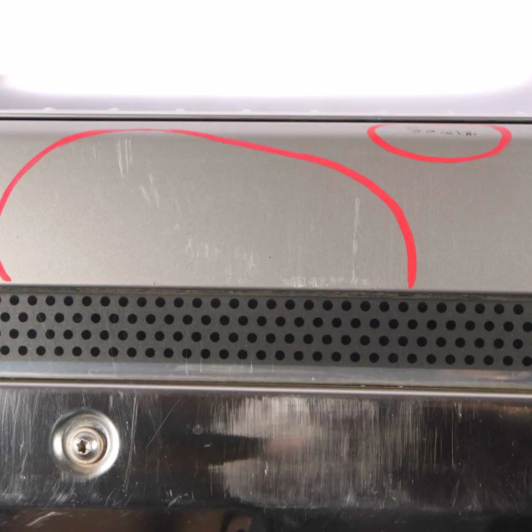 Bumper PDC Trim Panel Iridium Cubanite Silver - 723 to Mercedes ML W164 Rear with Part number A1648854225 Mercedes ML W164 Rear Bumper PDC Trim Panel Iridium Cubanite Silver - 723 - SKU A1648854225-CS - Part number A1648854225