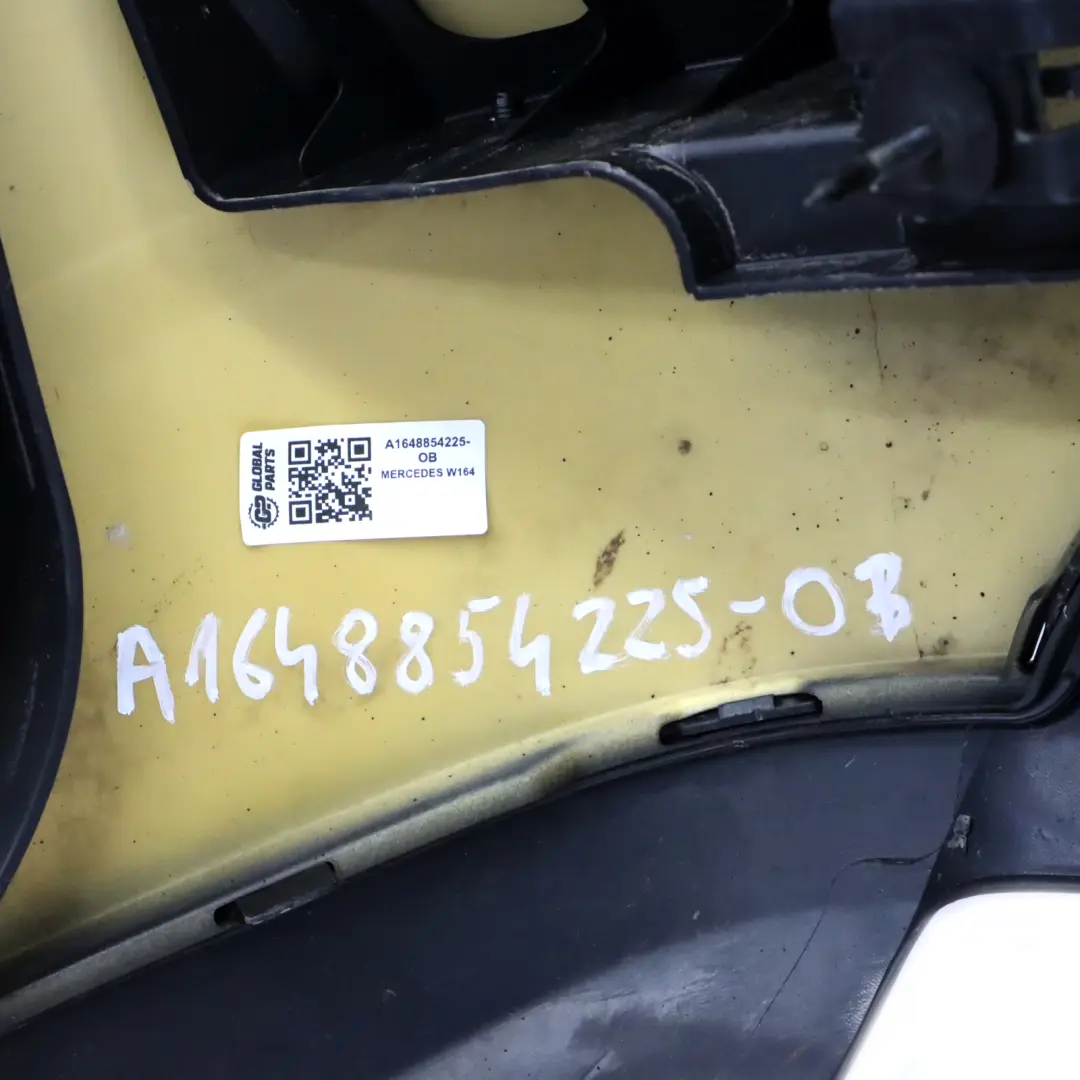 Mercedes W164 Rear Bumper ML63 AMG Trim Panel Obsidian Black - 197 - SKU A1648854225-OB - Part number A1648854225