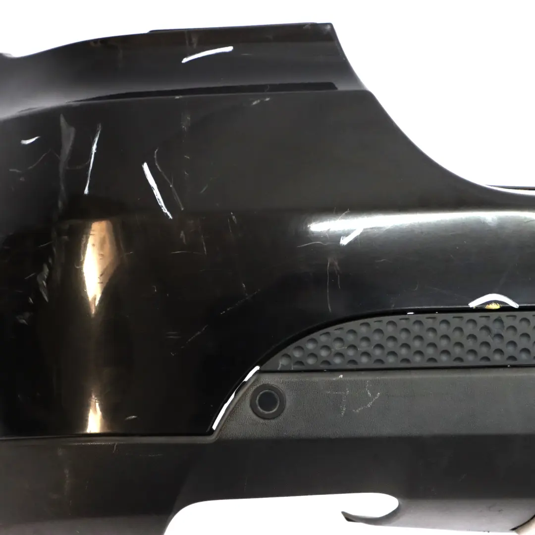Bumper ML63 AMG Trim Panel Obsidian Black - 197 to Mercedes W164 Rear with Part number A1648854225 Mercedes W164 Rear Bumper ML63 AMG Trim Panel Obsidian Black - 197 - SKU A1648854225-OB - Part number A1648854225