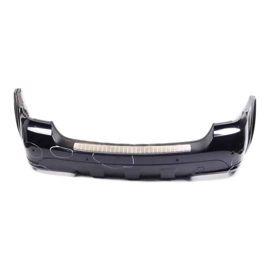 Bumper ML63 AMG Trim Panel Tanzanite Blue Metallic - 359 to Mercedes W164 Rear with Part number A1648854225 Mercedes W164 Rear Bumper ML63 AMG Trim Panel Tanzanite Blue Metallic - 359 - SKU A1648854225-TB - Part number A1648854225