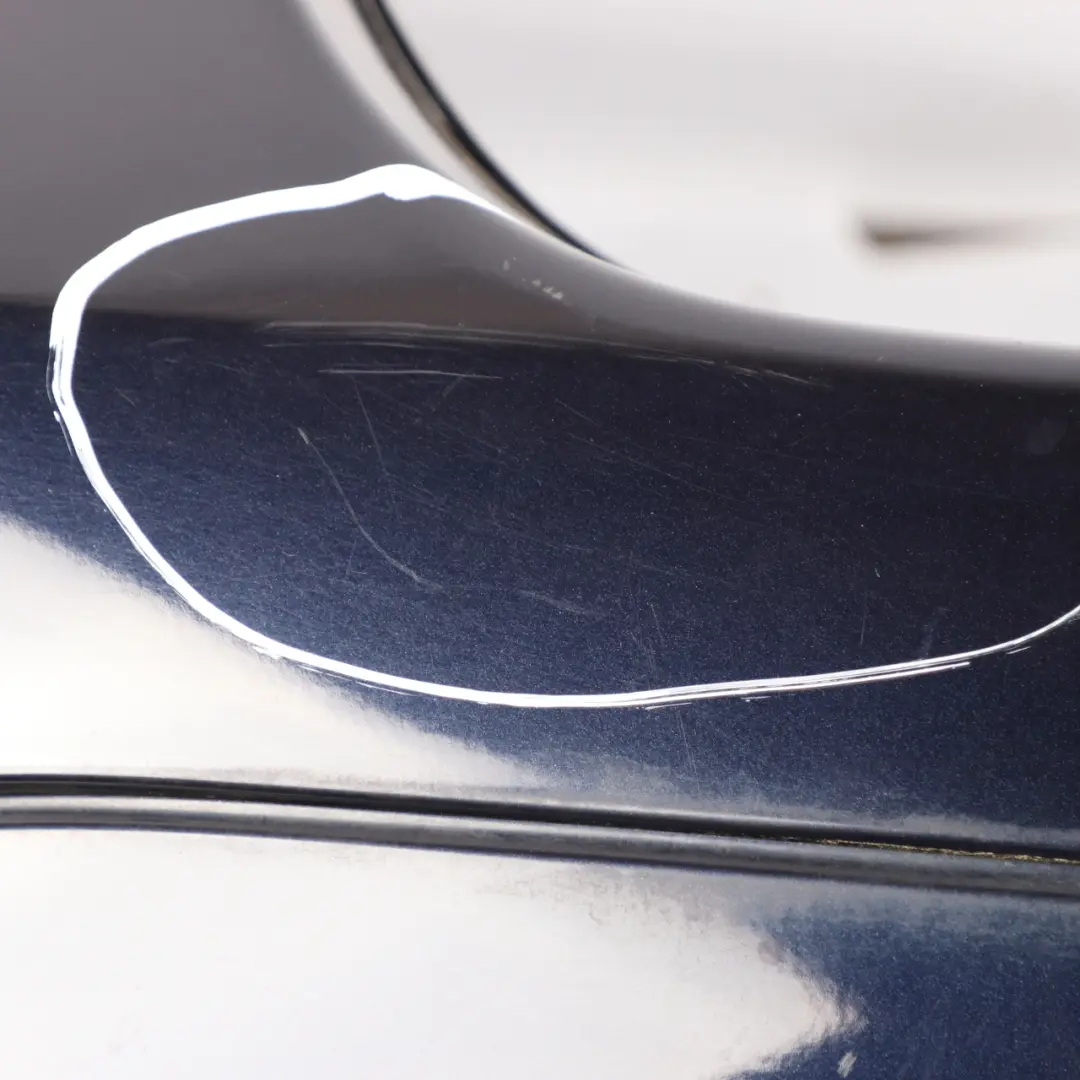 Bumper ML63 AMG Trim Panel Tanzanite Blue Metallic - 359 to Mercedes W164 Rear with Part number A1648854225 Mercedes W164 Rear Bumper ML63 AMG Trim Panel Tanzanite Blue Metallic - 359 - SKU A1648854225-TB - Part number A1648854225