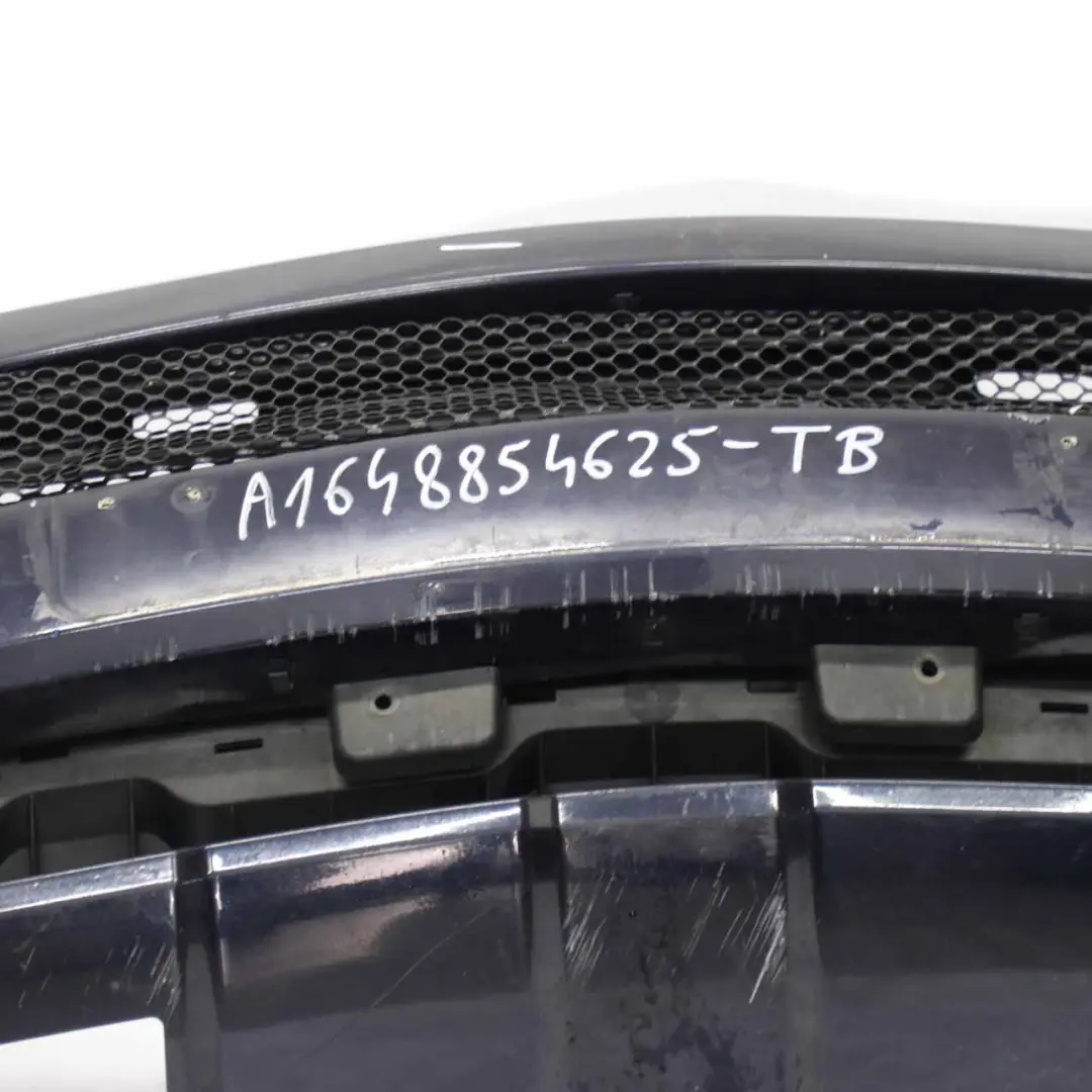 Front Bumper Trim Parktronic Tanzanite Blue Metallic - 359 to Mercedes ML W164 with Part number A1648854625 Mercedes ML W164 Front Bumper Trim Parktronic Tanzanite Blue Metallic - 359 - SKU A1648854625-TB - Part number A1648854625