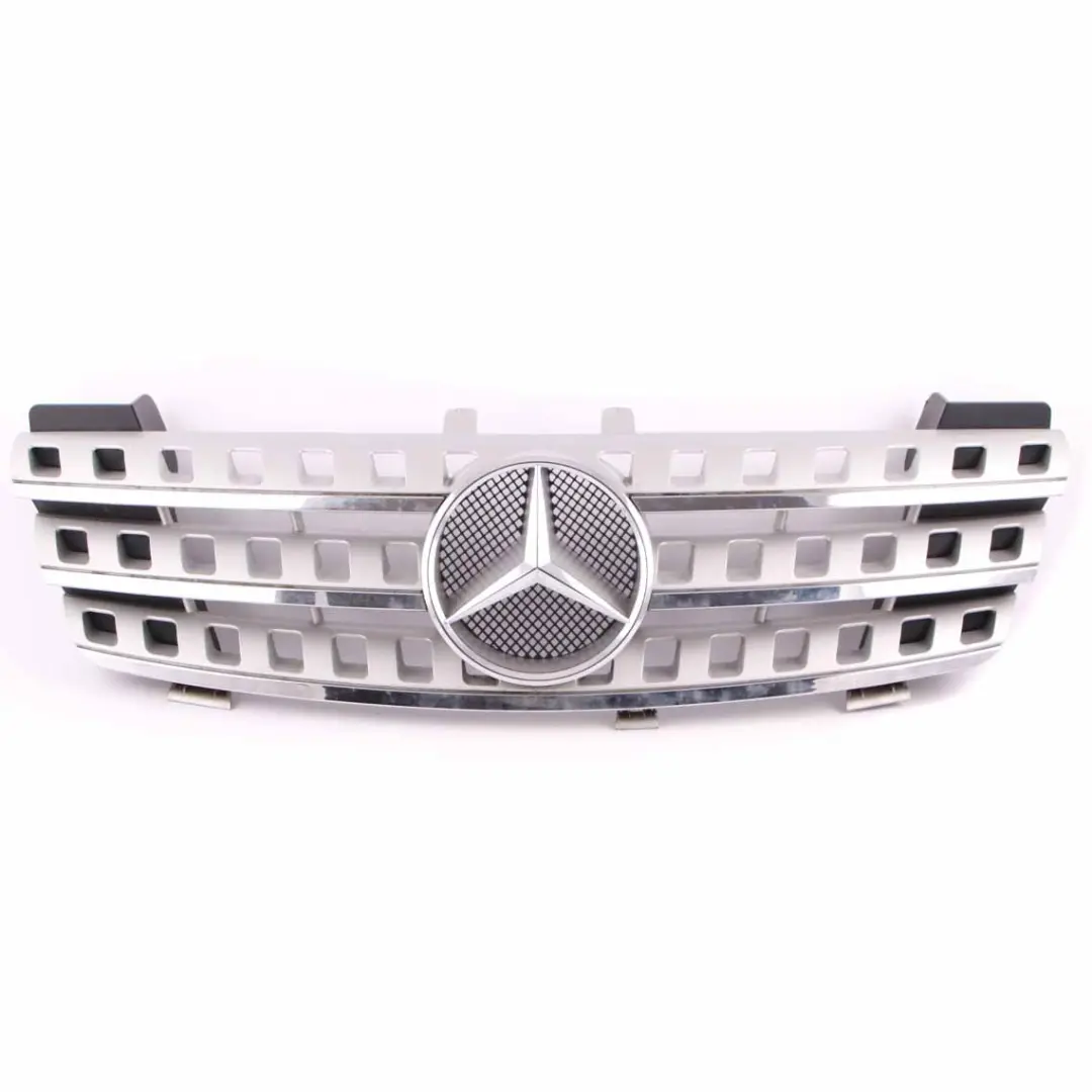 Front Hood Radiator Grille Trim Panel Silver Chrome to Mercedes W164 with Part number A1648880323 Mercedes W164 Front Hood Radiator Grille Trim Panel Silver Chrome - SKU A1648880323 - Part number A1648880323