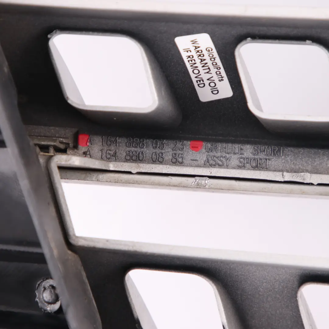 Front Hood Radiator Grille Trim Panel Silver Chrome to Mercedes W164 with Part number A1648880323 Mercedes W164 Front Hood Radiator Grille Trim Panel Silver Chrome - SKU A1648880323 - Part number A1648880323