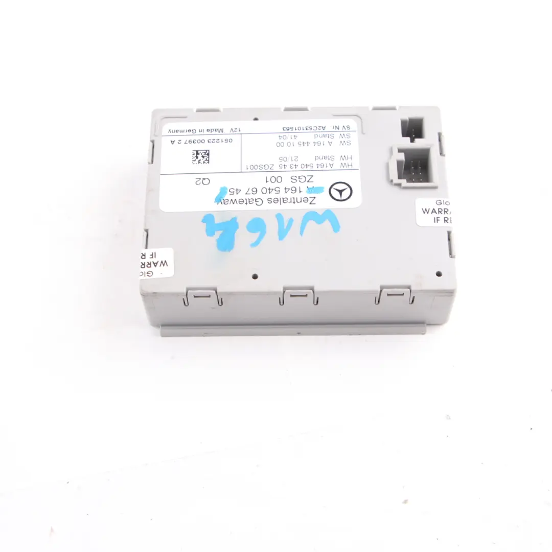 Mercedes ML W164 Gateway Control Unit Gateway Module ECU A1645406745 - SKU A1649002901 - Part number A1649002901