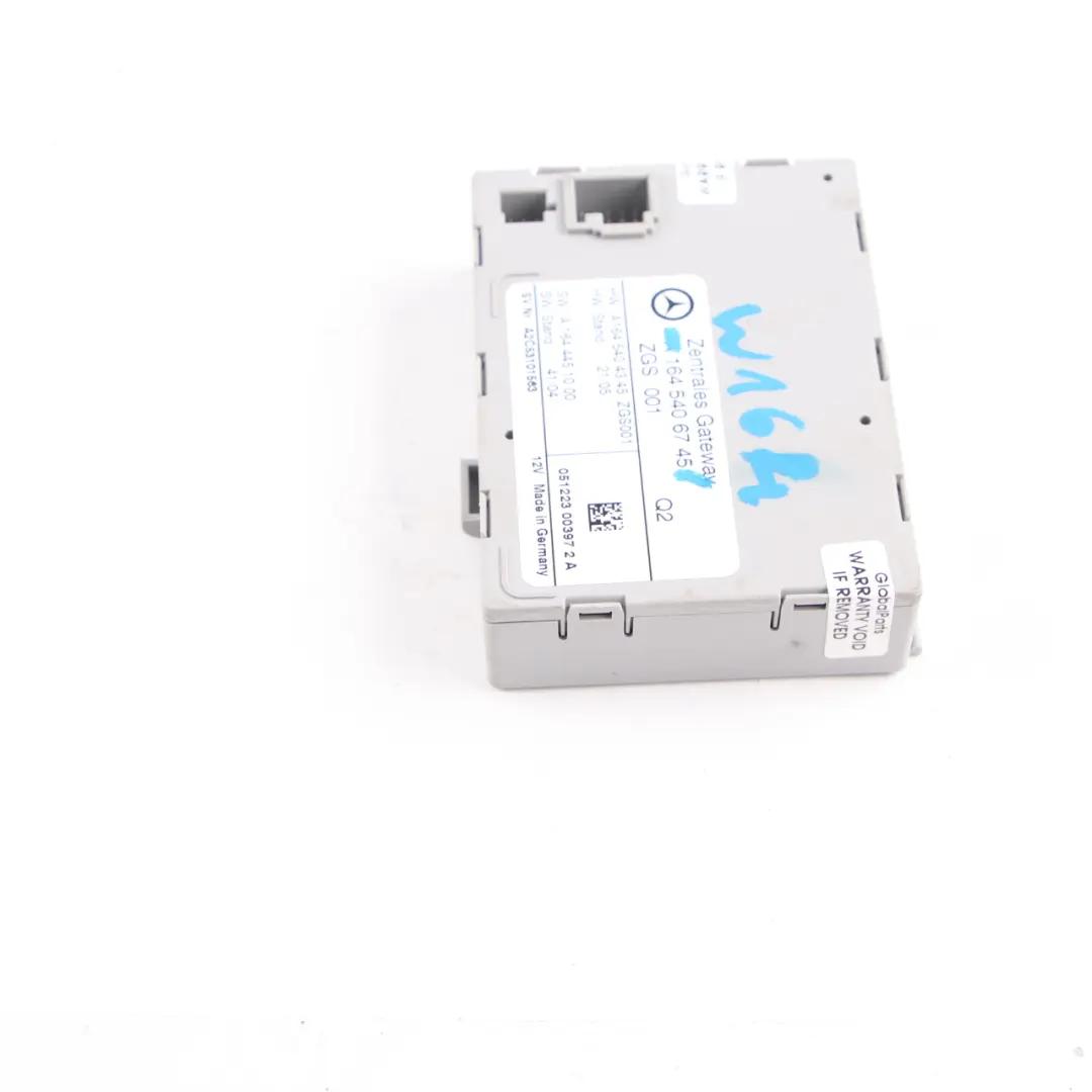Gateway Unidad de control Módulo A1645406745 para Mercedes ML W164 con número de pieza A1649002901 Mercedes ML W164 Gateway Unidad de control Módulo A1645406745 - SKU A1649002901 - Número de pieza A1649002901