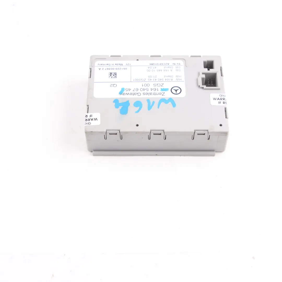 Gateway Unità di controllo Modulo ECU A1645406745 per Mercedes ML W164 con numero di parte A1649002901 Mercedes ML W164 Gateway Unità di controllo Modulo ECU A1645406745 - SKU A1649002901 - Numero di parte A1649002901